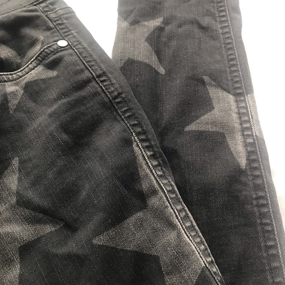 Authentic Stella McCartney Black & Grey Star Jeans - Picture 5 of 6